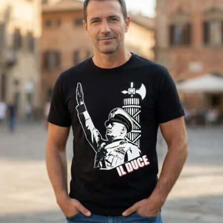 Il Duce with Fasces