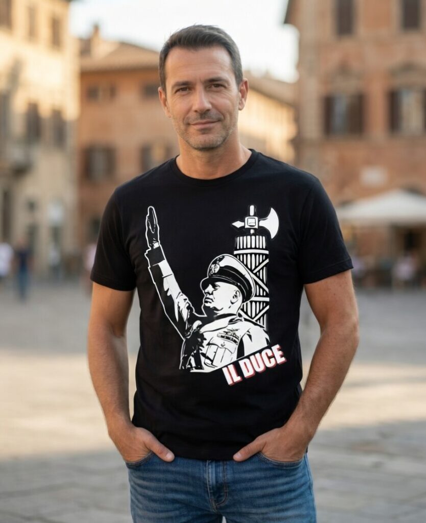 Il Duce with Fasces